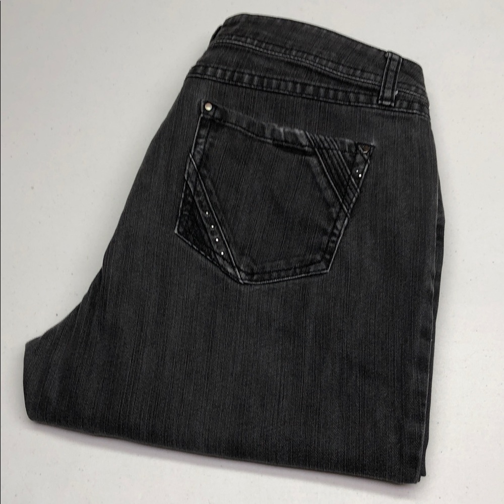 CONRAD C BLACKWASH STRAIGHT LEG JEANS 10/30x27 ⭐️